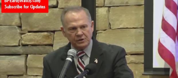Roy Moore is in the eye ( Image credit: YouTube) Roy Moore is in the eye ( Image credit: YouTube)
