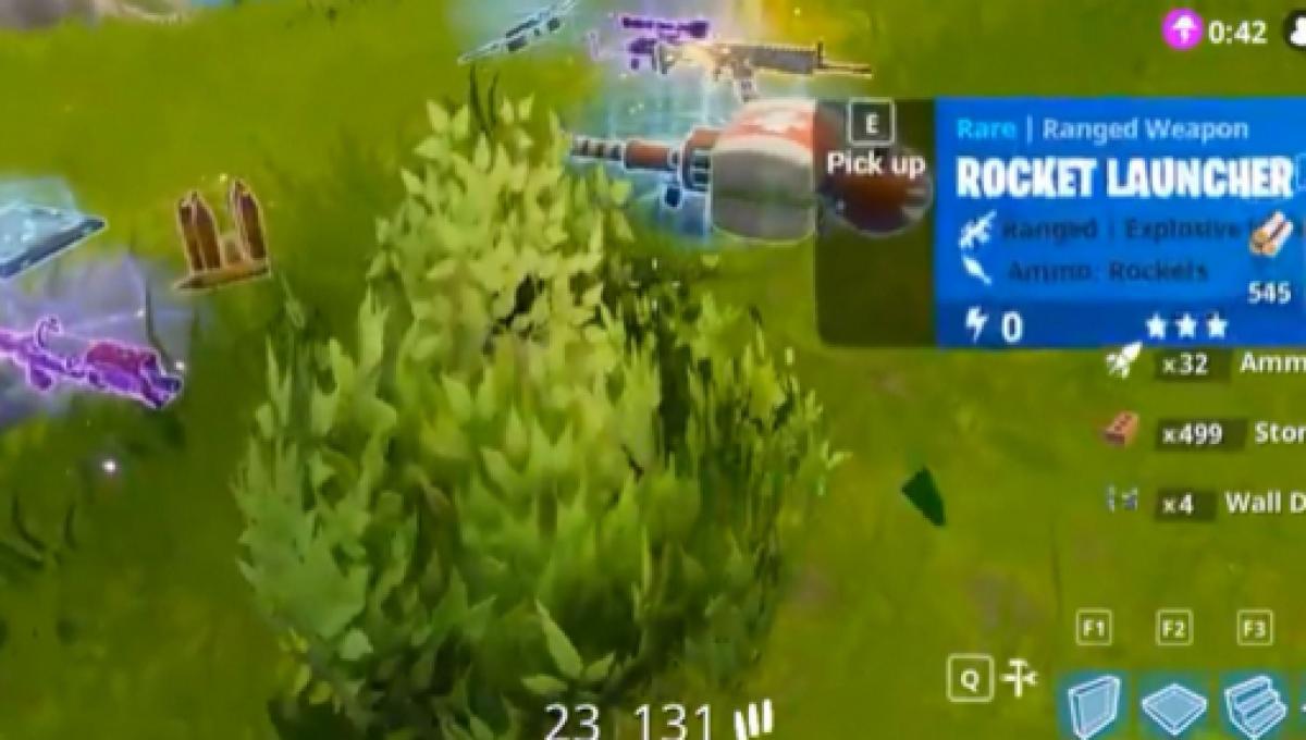 Video Fornite Portable Bush In Action - on that map that don t have any bushes making it difficult for players to use the strategy the latest update changed this as some players will get