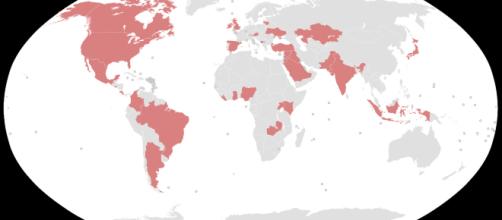 Countries so far implicated in Paradise Papers (Picture Wikimedia commons)