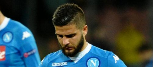 Lorenzo Insigne con la maglia del Napoli