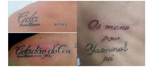 Eles usaram a criatividade e talento para tapar suas antigas tatuagens Eles usaram a criatividade e talento para tapar suas antigas tatuagens