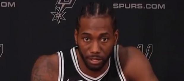 Kawhi Leonard is sidelined by a quad injury since training camp (Image Credit: bballNeverEnds/YouTube) Kawhi Leonard is sidelined by a quad injury since training camp (Image Credit: bballNeverEnds/YouTube)