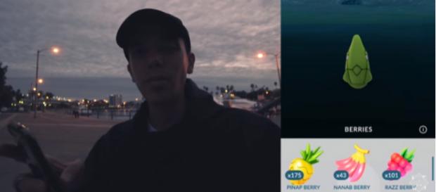Nick Oyzon from Trainer Tips catching a Metapod - YouTube/Trainer Tips Nick Oyzon from Trainer Tips catching a Metapod - YouTube/Trainer Tips