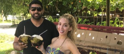 Simon Saran and Farrah Abraham in Jamaica. [Photo via Instagram]