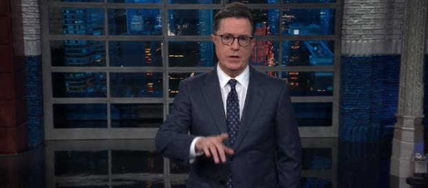 Stephen Colbert points out Trump's narcissism (Image Credit: The Late Show with Stephen Colbert/YouTube Screencap) Stephen Colbert points out Trump's narcissism (Image Credit: The Late Show with Stephen Colbert/YouTube Screencap)