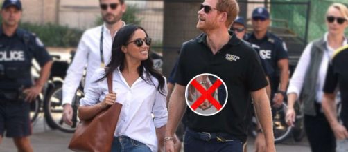 Prince Harry and Meghan Markle might not be able to show affection in public. Image Credit: Own work
