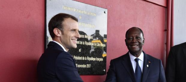 Président Emmanuel Macron et Alassane Ouattara de Côte d'Ivoire (Google) Président Emmanuel Macron et Alassane Ouattara de Côte d'Ivoire (Google)
