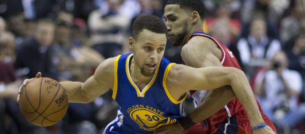 Steph Curry and the Warriors have not looked as dominant this season in a competitive Western Conference. (Image via Keith Allison - Flickr) Steph Curry and the Warriors have not looked as dominant this season in a competitive Western Conference. (Image via Keith Allison - Flickr)