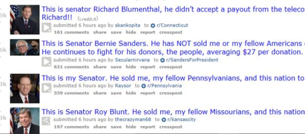 The largest ever protest in favor of net neutrality is taking place on Reddit right now. --- Reddit screenshot The largest ever protest in favor of net neutrality is taking place on Reddit right now. --- Reddit screenshot