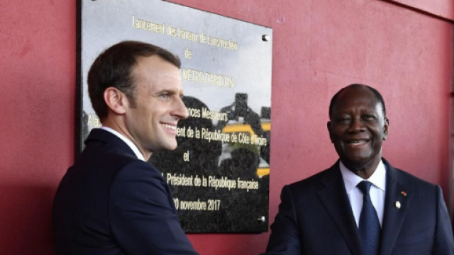 Président Emmanuel Macron et Alassane Ouattara de Côte d'Ivoire (Google)