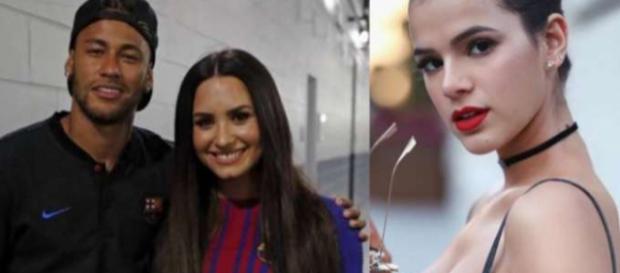 Demi Lovato é próxima de Neymar Demi Lovato é próxima de Neymar