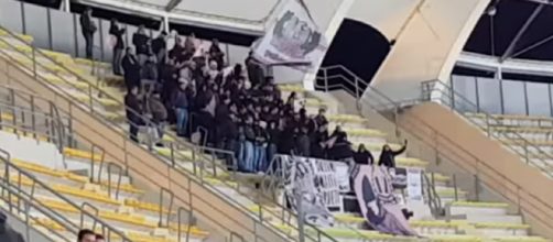 I tifosi del Palermo al "San Nicola" di Bari.