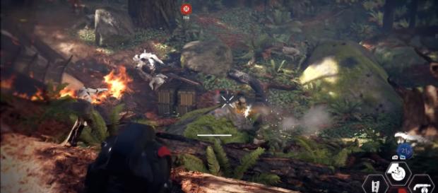 Taking the enemy by surprise in 'Battlefront 2' (theRadBrad/YouTube screencap) Taking the enemy by surprise in 'Battlefront 2' (theRadBrad/YouTube screencap)