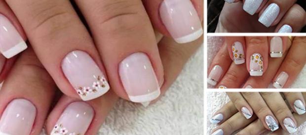 Tendências de unhas decoradas para o Reveillón incluem muitas fores e glitter Tendências de unhas decoradas para o Reveillón incluem muitas fores e glitter