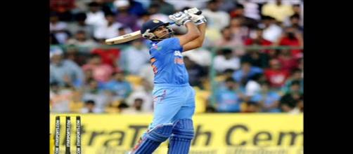 Rohit in action on way to 208*( image credit screenshot Youtube.com- sports channel)