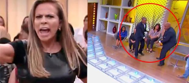 A apresentadora perdeu a paciência ( Reprodução - SBT ) A apresentadora perdeu a paciência ( Reprodução - SBT )