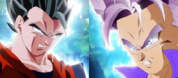 Gohan Trunks durante la transformación de Ultra Instinto. Gohan Trunks durante la transformación de Ultra Instinto.