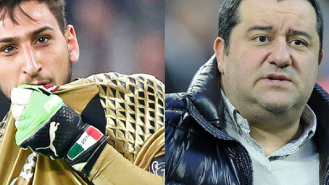 Donnarumma e Mino Raiola procuratore del contestato giovane milionario rossonero