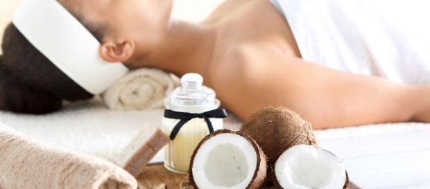 Coconut Oil and its uses for daily use on skin and hair - image free for use. Coconut Oil and its uses for daily use on skin and hair - image free for use.