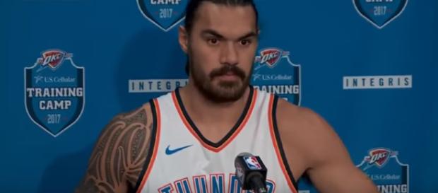 Steven Adams - Image credit - KJRH -TV | Tulsa | Channel 2 Steven Adams - Image credit - KJRH -TV | Tulsa | Channel 2