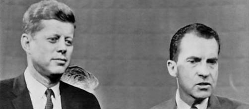 Kennedy and Nixon [image courtesy of AP wikimedia commons public domain]