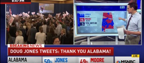 Doug Jones wins Alabama senate election - Image credit - MSNBC | YouTube
