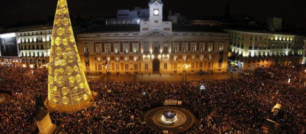 Campanadas en la Puerta del Sol en Madrid Campanadas en la Puerta del Sol en Madrid