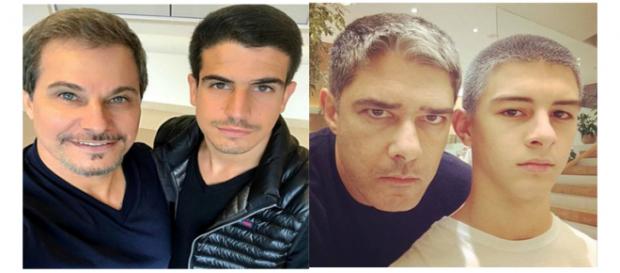 Eles são muito parecidos com seus pais famosos Eles são muito parecidos com seus pais famosos