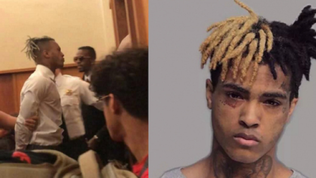 Il rapper, durante il processo di oggi.