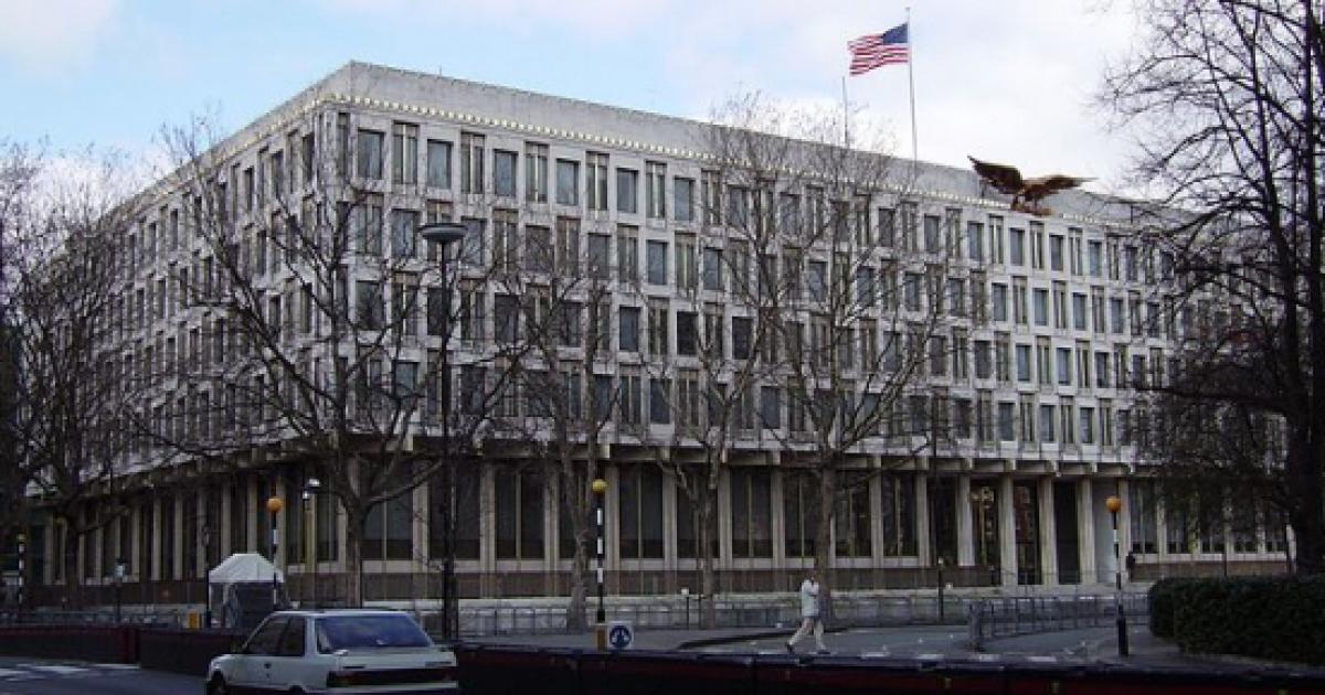 New US Embassy Unveiled In London   Old Us Embassy In London Image Credit Veedar Wikimedia Commons 1735231 