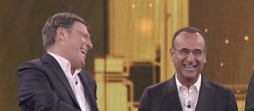 Fabrizio Frizzi e Carlo Conti hanno condotto insieme la puntata de L'Eredità del 15 dicembre