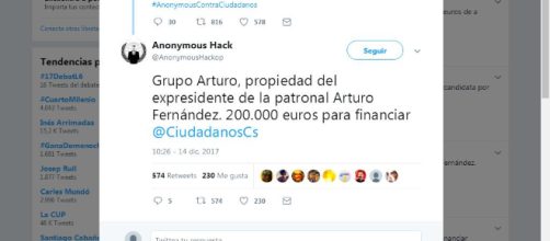 Grupo Arturo entre los donantes de Cs