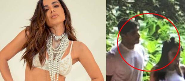 A cerimonia foi celebrada por um pajé ( Reprodução - Instagram ) A cerimonia foi celebrada por um pajé ( Reprodução - Instagram )