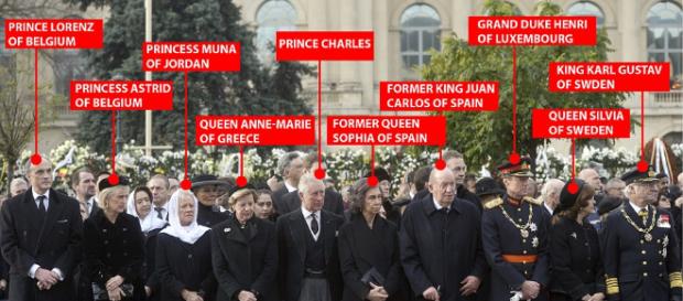 Mihai I al României condus pe ultimul drum de capetele încoronate ale Europei - Foto: Daily Mail (© AP) Mihai I al României condus pe ultimul drum de capetele încoronate ale Europei - Foto: Daily Mail (© AP)