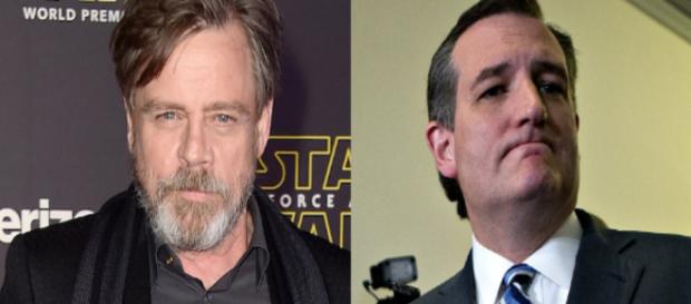Mark Hamill, Ted Cruz, via Twitter Mark Hamill, Ted Cruz, via Twitter