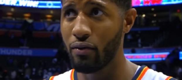 Paul George scored 18 points vs Knicks (Image Credit: MLG Highlights/YouTube) Paul George scored 18 points vs Knicks (Image Credit: MLG Highlights/YouTube)