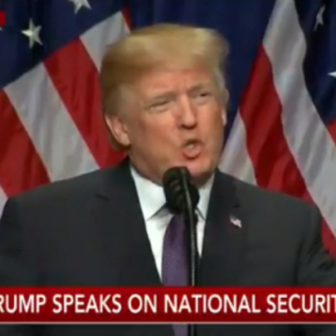Donald Trump speech, via Twitter