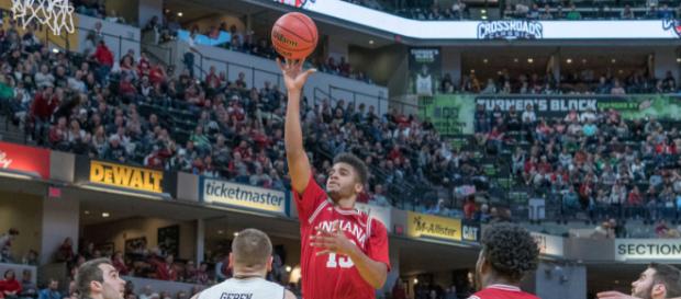 Juwan Morgan scored a career-high 34 in IU's win over #18 Notre Dame - Joe Ullrich | CNHI Sports Indiana, used with permission Juwan Morgan scored a career-high 34 in IU's win over #18 Notre Dame - Joe Ullrich | CNHI Sports Indiana, used with permission