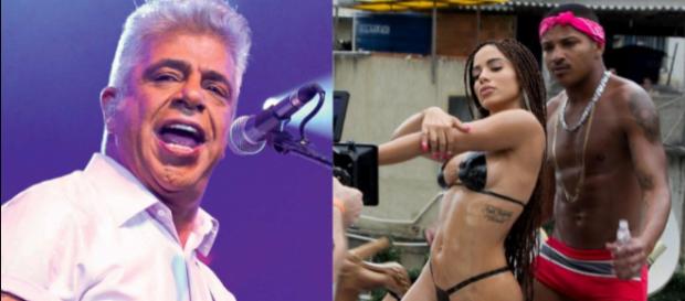 Lulu Santos ataca Anitta após novo clipe de funkeira. (Foto Reprodução). Lulu Santos ataca Anitta após novo clipe de funkeira. (Foto Reprodução).
