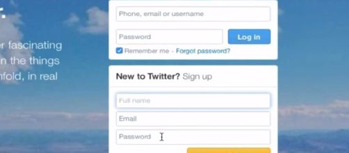 Twitter signup page. - [Twitter / YouTube screencap]