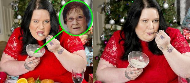 Debra Parsons pretende usar as cinzas de sua mãe como ingrediente do banquete de Natal da família (Crédito: Sunday Mirror) Debra Parsons pretende usar as cinzas de sua mãe como ingrediente do banquete de Natal da família (Crédito: Sunday Mirror)