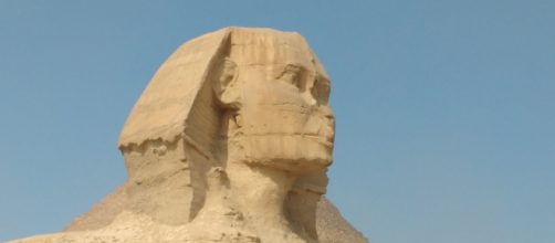 La Esfinge de Giza. Protege a las pirámides que se encuentran su espalda. Entre ellas, la Gran Pirámide. Foto: Rebeca San Cristóbal