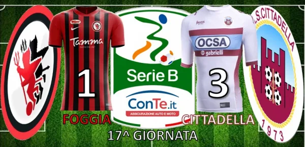 Termina 1-3 il match dello Zaccheria tra Foggia e Cittadella.