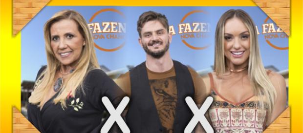 Marcos, Monick e Rita estão na Roça em ''A Fazenda - Nova Chance'' Marcos, Monick e Rita estão na Roça em ''A Fazenda - Nova Chance''