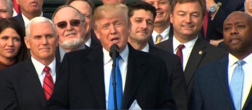 Donald Trump tax bill speech, via YouTube