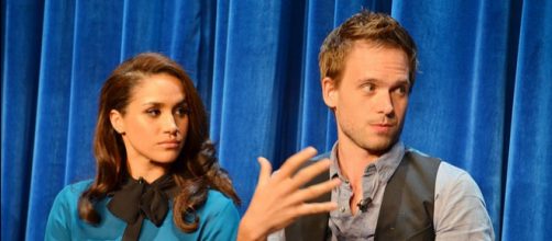 Megha Markle in 'Suits' panel 2013 in Paley Center (Image credit – Genevieve, Wikimedia Commons)