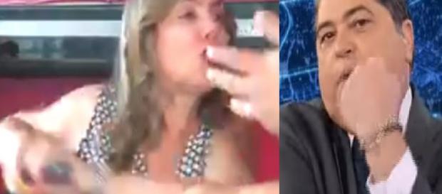 Procuradora parte para cima do repórter ao vivo. (Foto Reprodução). Procuradora parte para cima do repórter ao vivo. (Foto Reprodução).
