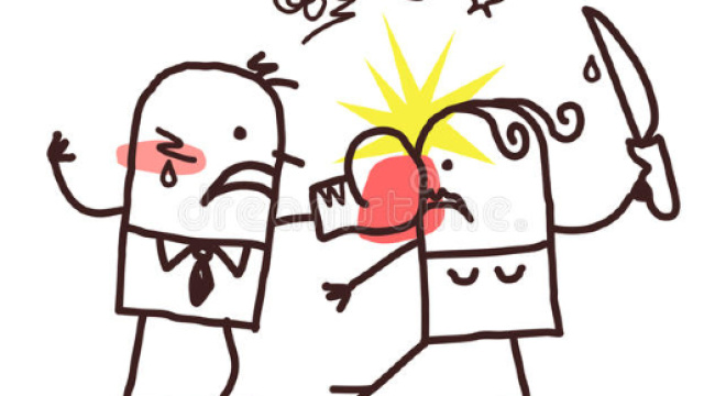 Coppie e violenza illustrazione vettoriale. Immagine di people ... - dreamstime.com