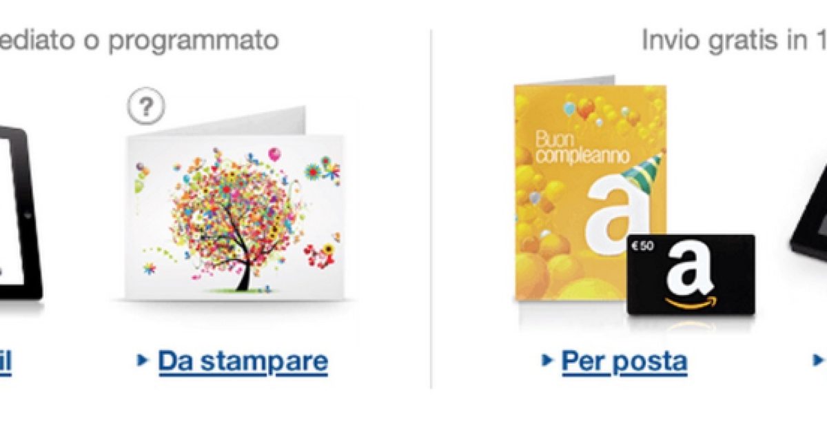 Regali Sotto I 5 Euro Amazon Amazon regala buoni da 5 euro