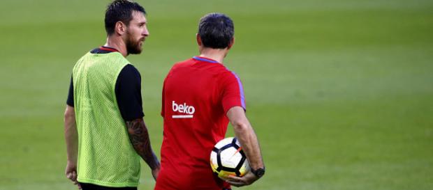 Tensión de Messi con Valverde por la alineación del Clásico - marca.com Tensión de Messi con Valverde por la alineación del Clásico - marca.com
